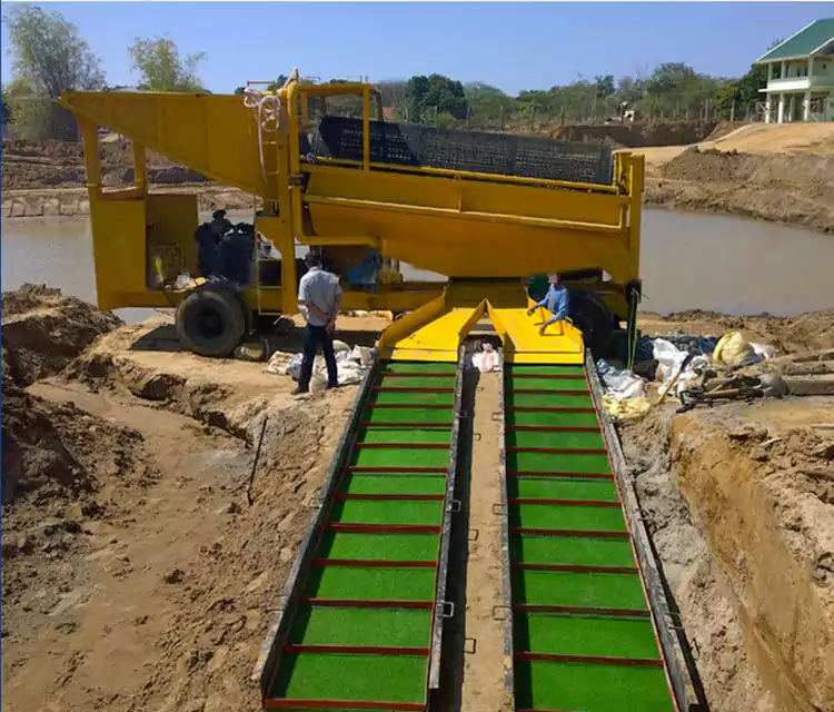 Kannettava mobiili kullanhuuhtelukärry